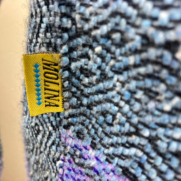 Molina Baja Men's Purple & Green Woven Full Zip Hoodie Sweater Sz L (42-44) - Picture 4 of 10